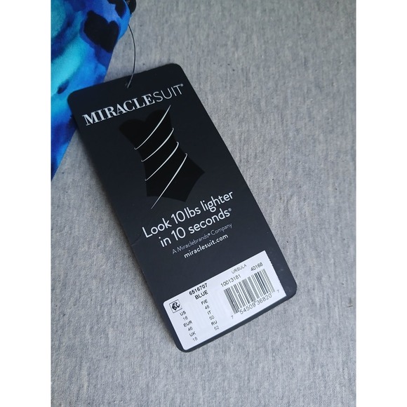 Miraclesuit Swimsuit 16 Tankini Top Ursula Bra Slimming Resort Beach Stretch New - Picture 3 of 10